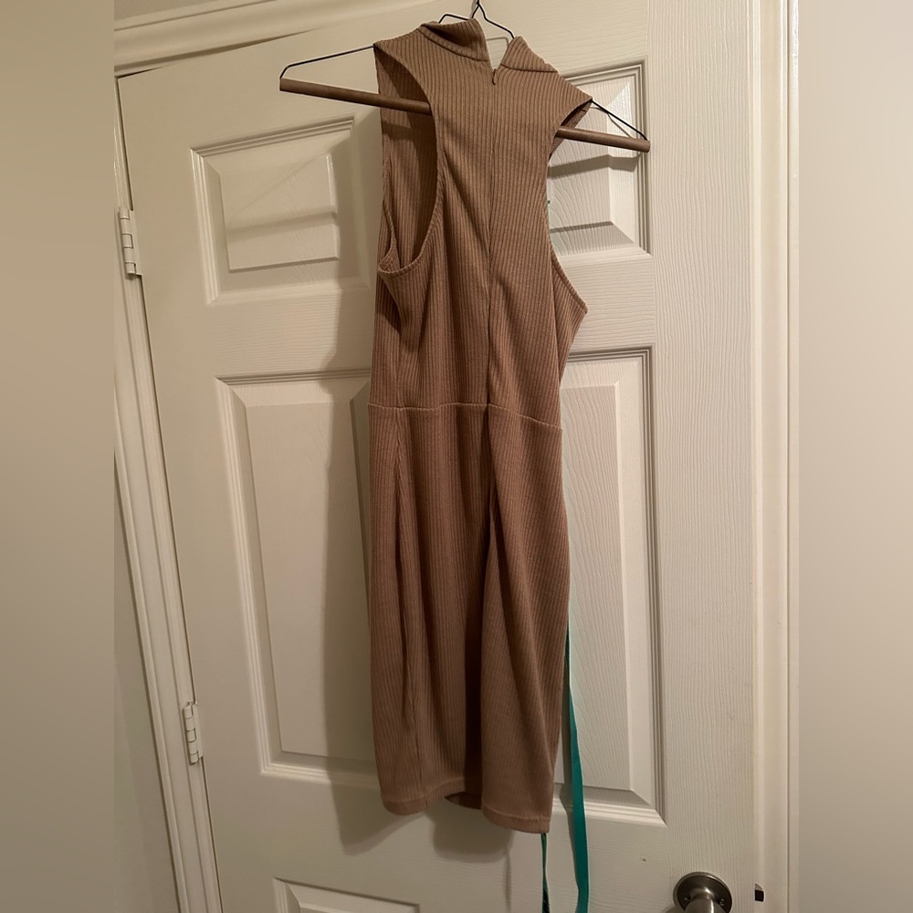 Mistress Rocks Tan mini dress - Picture 2 of 3